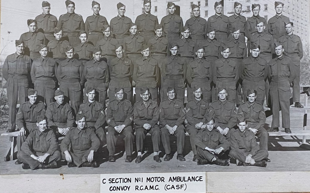 Convoy, No. 1 Motor Ambulance, R.C.A.M.C. Second World War - C Section #1 motor ambulance  RCAMC