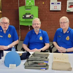 CSS Museum volunteers (L-R) Maj Erv Gerbrandt, Capt Tim Klumper, and LCol Dale Watts