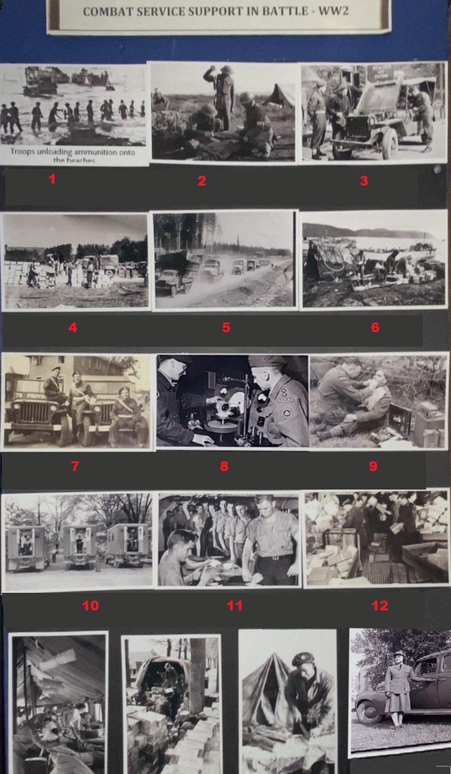 Combat Support in Battle Second World War left wall