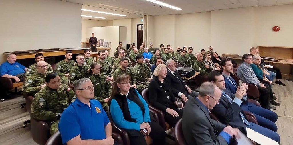 Fifty-four attendees at the Camp Hughes documentary