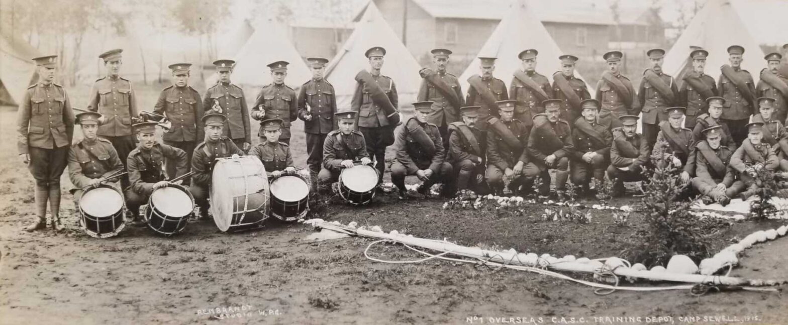 No1 Overseas CASC Training Depot, Camp Sewell, 1915. Rembrandt Studio, WPG