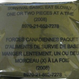 Package, Food, Survival, Canadian Forces (2008)