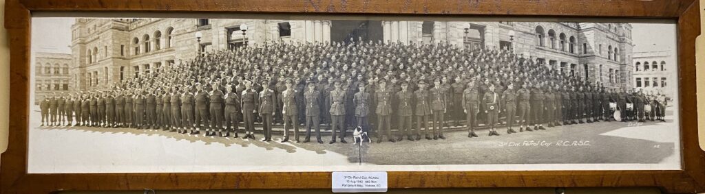 3rd Division, Petrol Company, RCASC - 15 August 1940, 560 Men,
Parliament Building, Victoria, BC