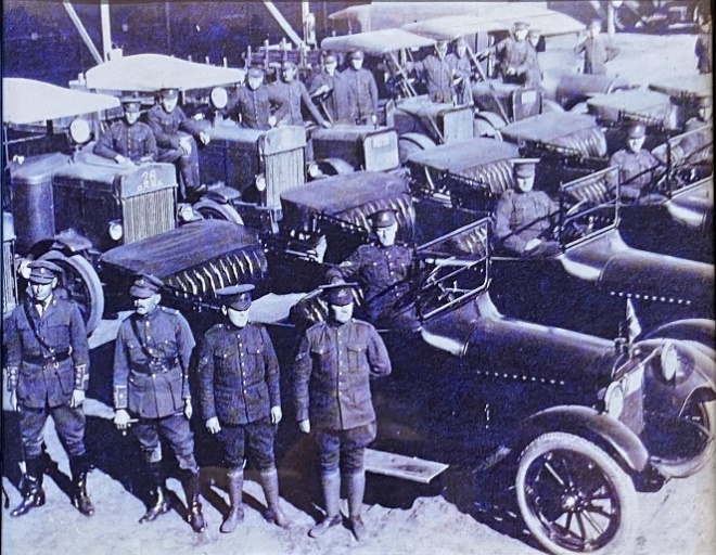 Vehicles, Trucks and Jeep - Pictures on wall CASC Camp Hughs mortor Transport Section