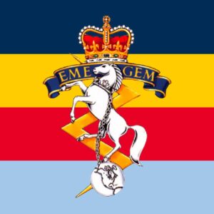 RCEME-badge and flag