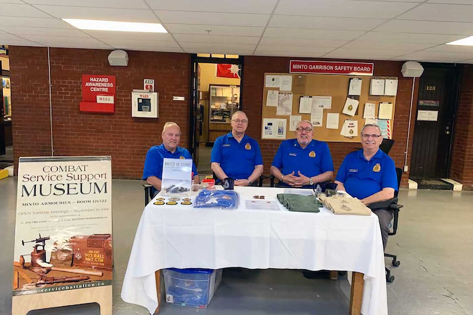 Volunteers at Minto Armouries Open House and Job Fair