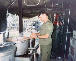 1) Field kitchen – Possibly Wainwright Ex - 1993. Field Kitchen, Wainwright Ex - 1993