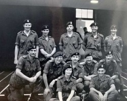 6) Front Row, right – WO Dave Dionne; 2nd Row, Left – MCpl Dan Stepko; 3rd from left – Cpl Greg Muzychka – Minto Armouries? WO Dave Dionne Minto armouries