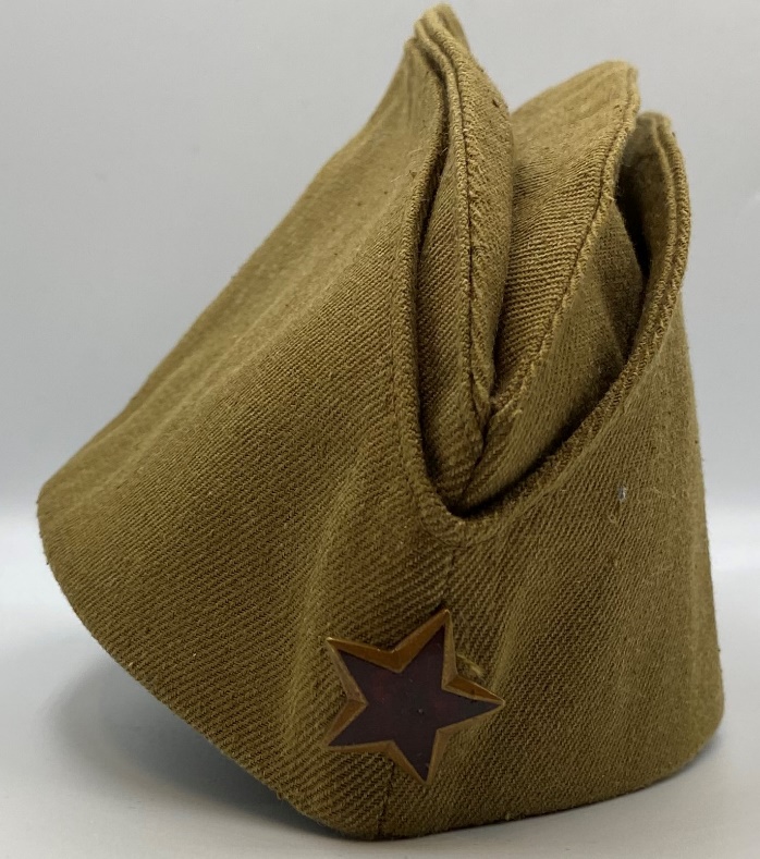 Cap, Wedge, Military, Russian (''Pilotka '') - cap serbian army soldiers wedge  cap with badge   (2)