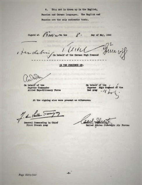 Document, German, Instrument of Surrender - image1