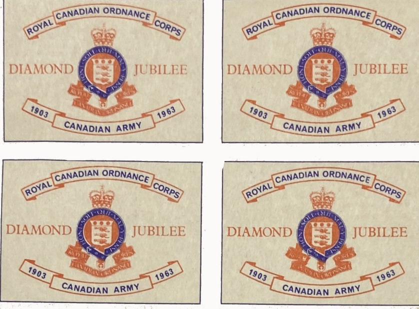 Stamp, Commemorative, Royal Canadian Ordnance Corps, Diamond Jubilee Stamp, Commemorative, Royal Canadian Ordnance Corps, Diamond Jubilee - image1